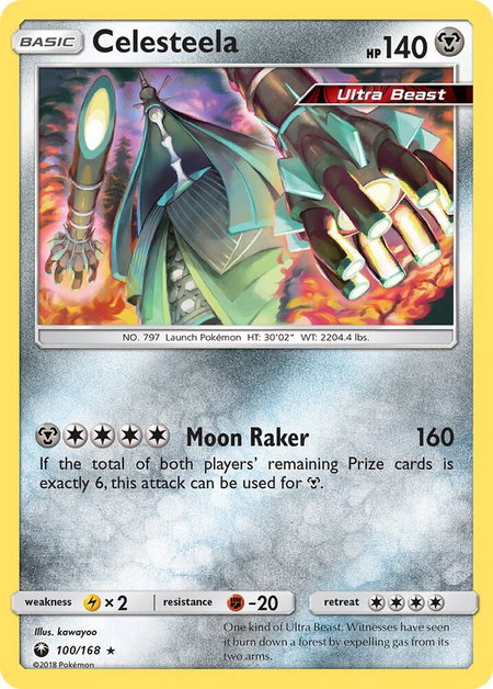 Celesteela trading card from SM - Celestial Storm Celesteela - SM - Celestial Storm Pokémon trading card