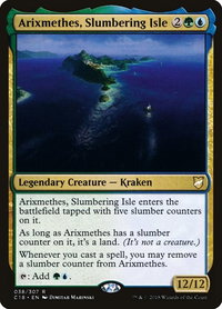 Arixmethes, Slumbering Isle - Commander 2018 (C18) #38 - Rare Magic: The Gathering Trading Card