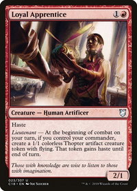 Loyal Apprentice - Commander 2018 (C18) #23 - Uncommon Magic: The Gathering Trading Card