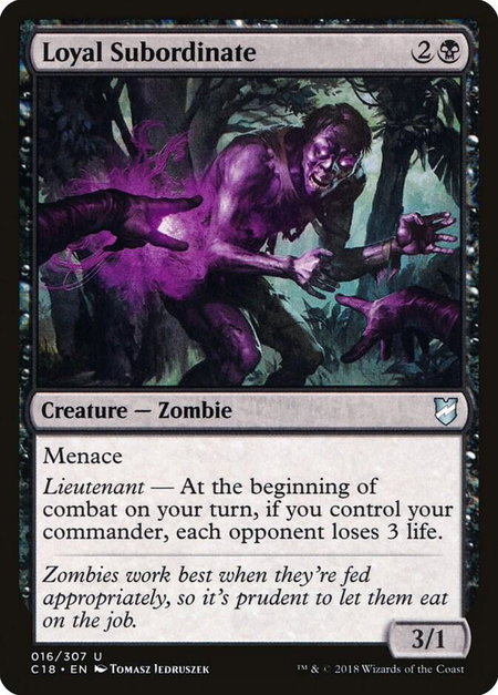 Loyal Subordinate - Commander 2018 Magic: The Gathering trading card
