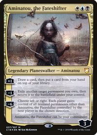 Aminatou, the Fateshifter - Commander 2018 (C18) #37 - Mythic Magic: The Gathering Trading Card