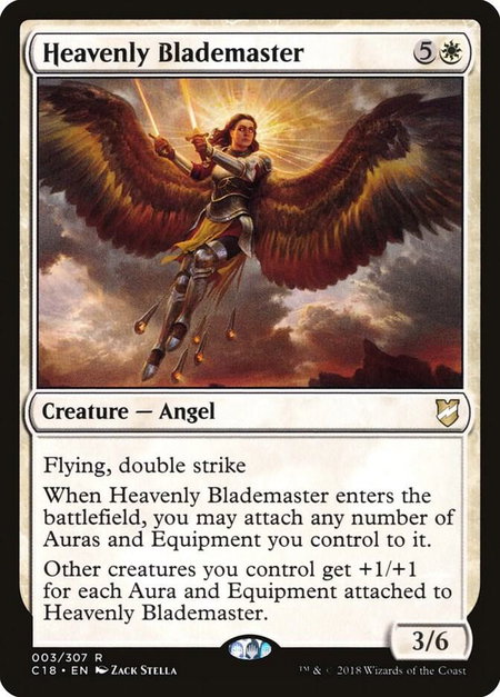 Heavenly Blademaster - Commander 2018 Magic: The Gathering trading card