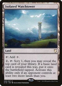 Isolated Watchtower - Commander 2018 (C18) #59 - Rare Magic: The Gathering Trading Card