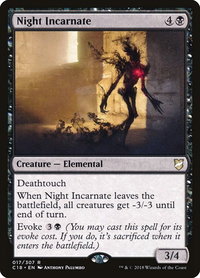 Night Incarnate - Commander 2018 (C18) #17 - Rare Magic: The Gathering Trading Card