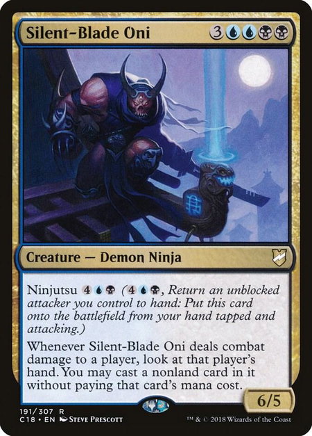 Silent-Blade Oni - Commander 2018 Magic: The Gathering trading card