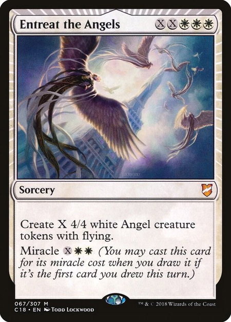 Entreat the Angels - Commander 2018 Magic: The Gathering trading card