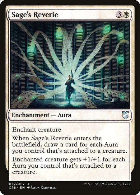 Sage's Reverie - Commander 2018 Magic: The Gathering trading card