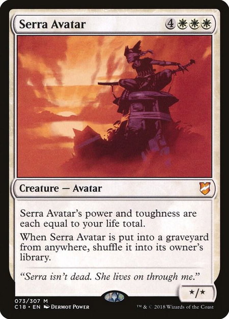 Serra Avatar - Commander 2018 Magic: The Gathering trading card