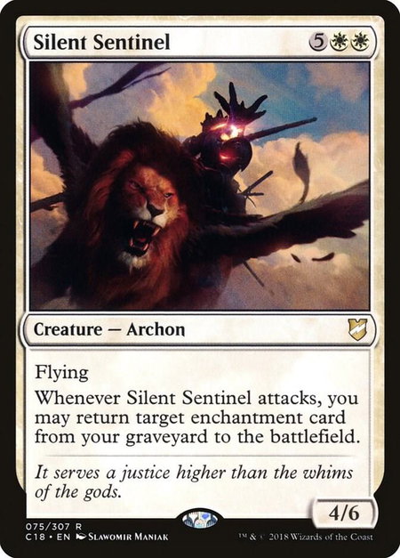 Silent Sentinel - Commander 2018 Magic: The Gathering trading card
