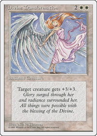 Divine Transformation - Fourth Edition (4ED) #23 - Uncommon Magic: The Gathering Trading Card