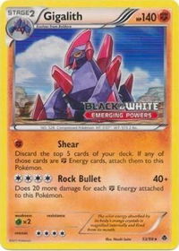 Gigalith - 53/98 (Prerelease) - Black and White Promos (PR) #53/98 - Promo Pokémon Trading Card