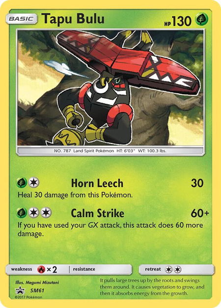 Tapu Bulu - SM61 - SM Promos Pokémon trading card