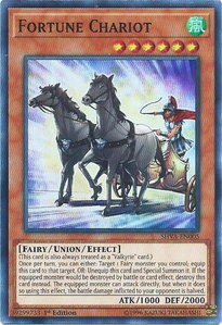Fortune Chariot - Shadows in Valhalla (SHVA) #SHVA-EN005 - Super Rare YuGiOh Trading Card