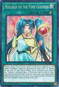 Mischief of the Time Goddess - Shadows in Valhalla (SHVA) #SHVA-EN007 - Secret Rare YuGiOh Trading Card
