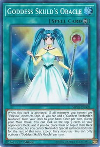 Goddess Skuld's Oracle - Shadows in Valhalla (SHVA) #SHVA-EN008 - Super Rare YuGiOh Trading Card