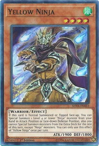 Yellow Ninja - Shadows in Valhalla (SHVA) #SHVA-EN012 - Super Rare YuGiOh Trading Card