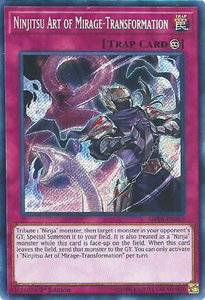 Ninjitsu Art of Mirage-Transformation - Shadows in Valhalla (SHVA) #SHVA-EN015 - Secret Rare YuGiOh Trading Card