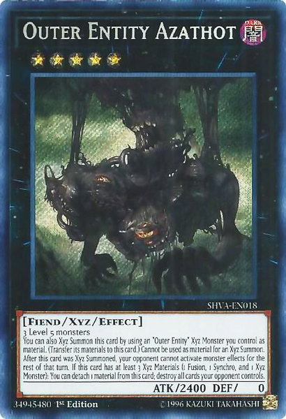 Outer Entity Azathot trading card from Shadows in Valhalla Outer Entity Azathot - Shadows in Valhalla YuGiOh trading card