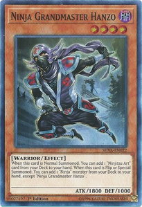 Ninja Grandmaster Hanzo - Shadows in Valhalla (SHVA) #SHVA-EN022 - Super Rare YuGiOh Trading Card