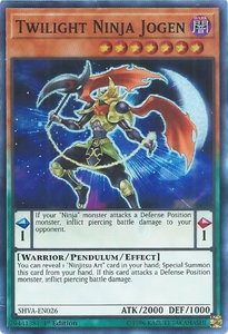 Twilight Ninja Jogen - Shadows in Valhalla (SHVA) #SHVA-EN026 - Super Rare YuGiOh Trading Card