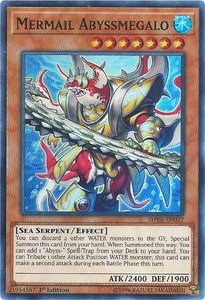 Mermail Abyssmegalo - Shadows in Valhalla (SHVA) #SHVA-EN037 - Super Rare YuGiOh Trading Card