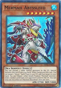 Mermail Abyssleed - Shadows in Valhalla (SHVA) #SHVA-EN038 - Super Rare YuGiOh Trading Card