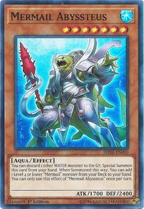 Mermail Abyssteus - Shadows in Valhalla (SHVA) #SHVA-EN039 - Super Rare YuGiOh Trading Card