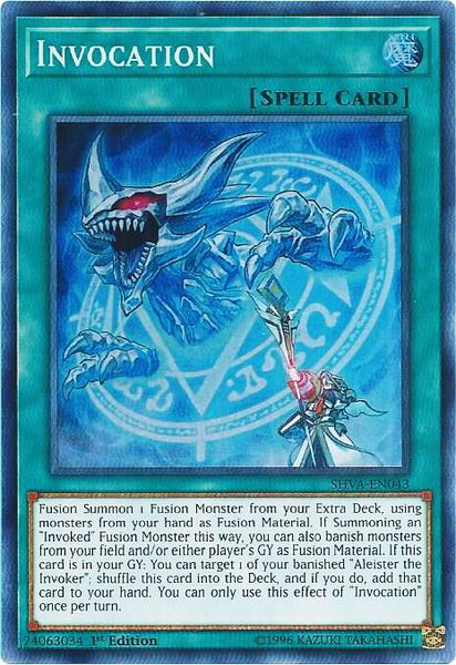 Invocation trading card from Shadows in Valhalla Invocation - Shadows in Valhalla YuGiOh trading card