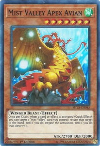 Mist Valley Apex Avian - Shadows in Valhalla (SHVA) #SHVA-EN045 - Super Rare YuGiOh Trading Card