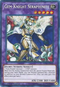 Gem-Knight Seraphinite - Shadows in Valhalla (SHVA) #SHVA-EN048 - Secret Rare YuGiOh Trading Card