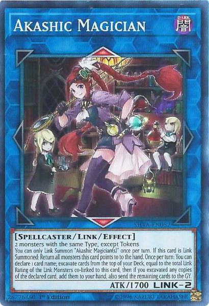 Akashic Magician - Shadows in Valhalla YuGiOh trading card