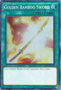 Golden Bamboo Sword - Shadows in Valhalla (SHVA) #SHVA-EN054 - Super Rare YuGiOh Trading Card