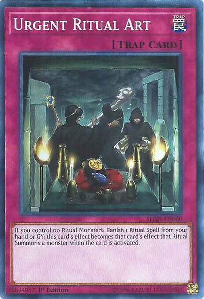 Urgent Ritual Art trading card from Shadows in Valhalla Urgent Ritual Art - Shadows in Valhalla YuGiOh trading card