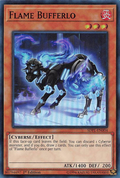 Flame Bufferlo - Structure Deck: Powercode Link YuGiOh trading card