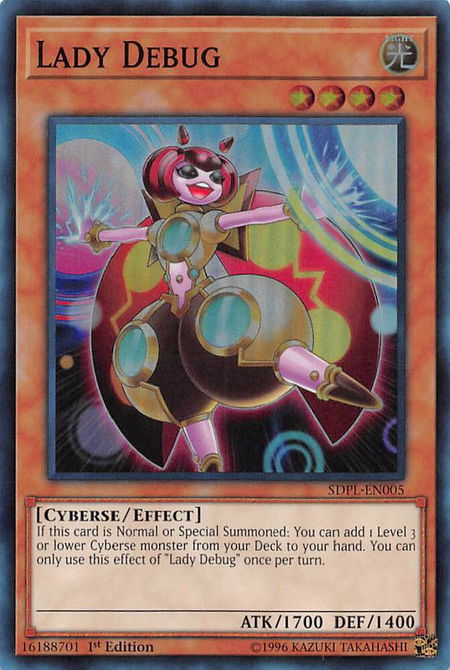 Lady Debug trading card from Structure Deck: Powercode Link Lady Debug - Structure Deck: Powercode Link YuGiOh trading card