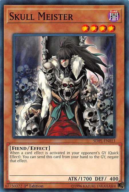Skull Meister trading card from Structure Deck: Powercode Link Skull Meister - Structure Deck: Powercode Link YuGiOh trading card