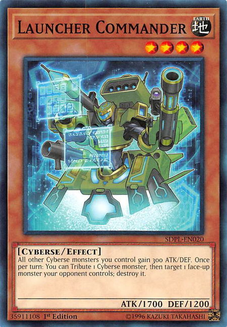 Launcher Commander trading card from Structure Deck: Powercode Link Launcher Commander - Structure Deck: Powercode Link YuGiOh trading card