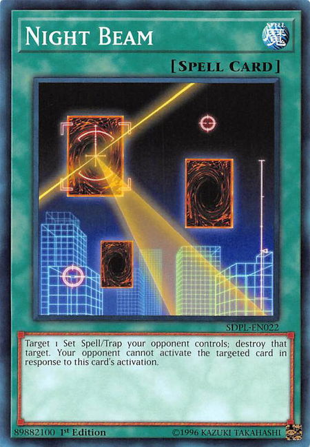 Night Beam trading card from Structure Deck: Powercode Link Night Beam - Structure Deck: Powercode Link YuGiOh trading card
