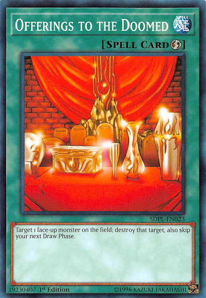 Offerings to the Doomed trading card from Structure Deck: Powercode Link Offerings to the Doomed - Structure Deck: Powercode Link YuGiOh trading card