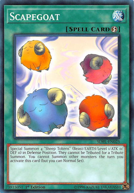 Scapegoat trading card from Structure Deck: Powercode Link Scapegoat - Structure Deck: Powercode Link YuGiOh trading card