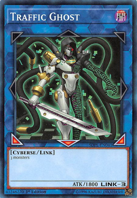 Traffic Ghost trading card from Structure Deck: Powercode Link Traffic Ghost - Structure Deck: Powercode Link YuGiOh trading card