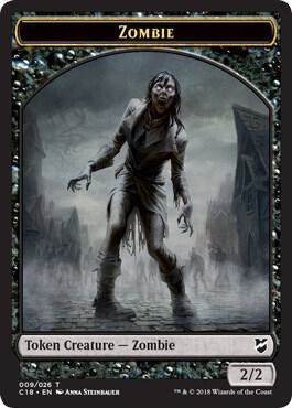 Zombie // Angel Double-Sided Token trading card from Commander 2018 Zombie // Angel Double-Sided Token - Commander 2018 Magic: The Gathering trading card