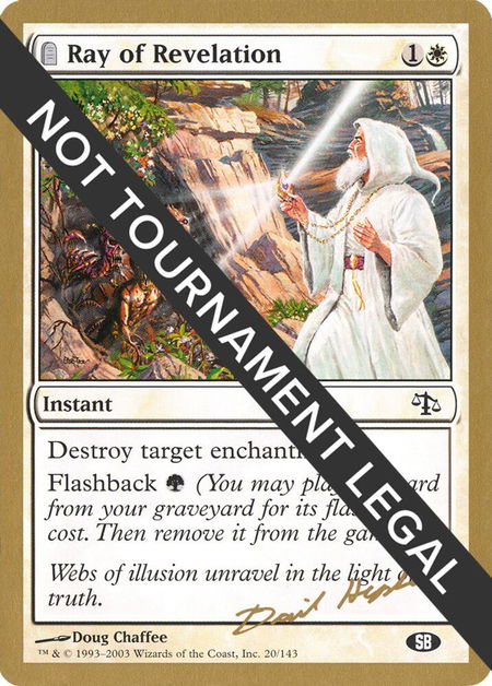 Ray of Revelation - 2003 Dave Humpherys (JUD) (SB) - World Championship Decks Magic: The Gathering trading card