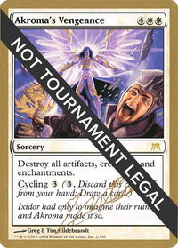 Akroma's Vengeance - 2004 Julien Nuijten (ONS) - World Championship Decks (WCD) #jn2 - Special Magic: The Gathering Trading Card