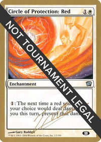 Circle of Protection: Red - 2004 Julien Nuijten (8ED) (SB) - World Championship Decks (WCD) #jn13sb - Special Magic: The Gathering Trading Card