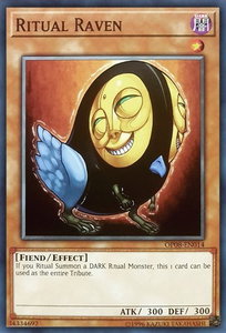 Ritual Raven - OTS Tournament Pack 8 (OP08) #OP08-EN014 - Common / Short Print YuGiOh Trading Card