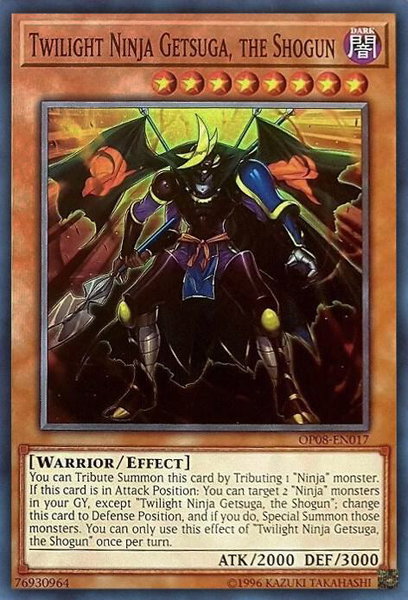 Twilight Ninja Getsuga, the Shogun - OTS Tournament Pack 8 YuGiOh trading card