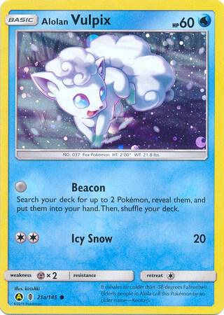 Alolan Vulpix - 21a/145 - Alternate Art Promos Pokémon trading card
