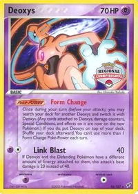 Deoxys - 16/107 (Regional Championships) - League & Championship Cards (PR) #016/107 - Promo Pokémon Trading Card