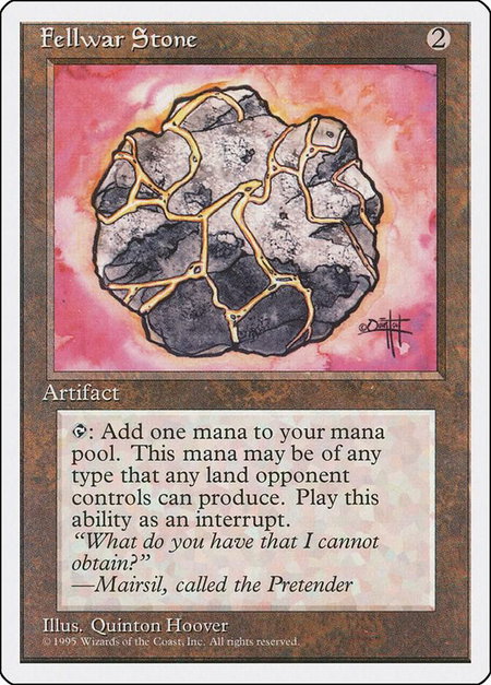 Fellwar Stone - Fourth Edition Magic: The Gathering trading card